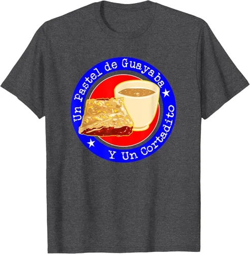 Vista 21 de Divertido desayuno cubano café guayaba guayaba café camiseta Negro