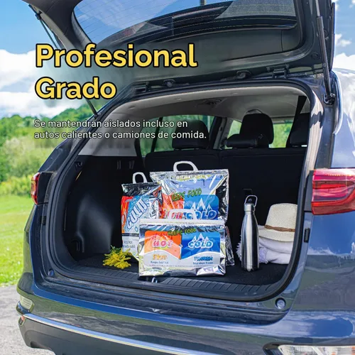 Vista 7 de Superio Bolsas aisladas para bebidas frías y calientes para entrega de alimentos, bolsas de compras de comestibles, almacenamiento de alimentos