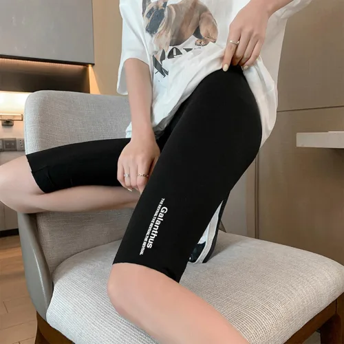 Vista 4 de Mallas de yoga para mujer, pantalones cortos de yoga, leggings ajustados para correr, caminar, yoga, fitness, uso al aire libre