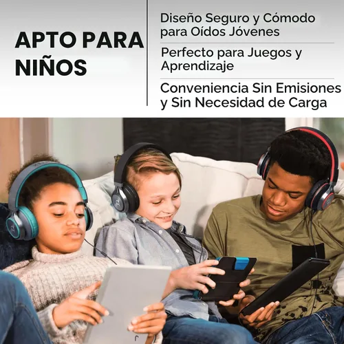 Vista 7 de Artix CL750 audífonos plegables con aislamiento de sonido, supraaurales, con cable, con micrófono y control de volumen, audífonos estéreo
