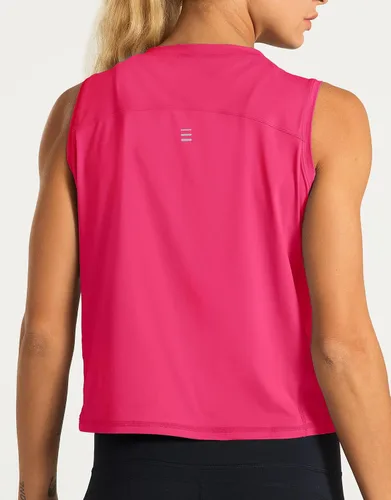 Vista 4 de Dragon Fit Tops de Entrenamiento sin Mangas de Seda de Hielo para Mujeres Camiseta de Yoga Recortada para Correr Gimnasio Verano