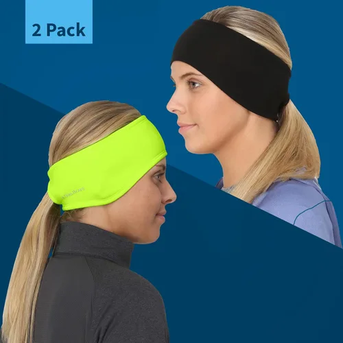 Vista 55 de TrailHeads - Diadema para mujer, diseño de cola de caballo, con banda para la oreja que absorbe la humedad, ideal para correr