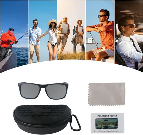 Vista 7 de LTOHOE Polarized Sunglasses for Men and Women, Fishing Driving Sunglasses UV400 Protection, Mirrored Scratch Resistant