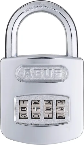 Vista 6 de Abus 160/40 C 160 Candado de combinación para todo clima, cromado, con 3 diales