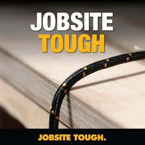 Vista 2 de DEWALT Cable USB a Lightning de alta resistencia [certificado Apple MFi] cargador duradero para iPhone, cables Lightning, cable de carga rápida
