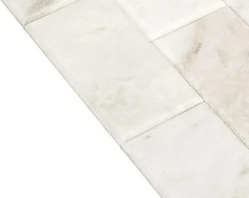 Vista 4 de Daltile SimplyStick Mosaix - Mosaico biselado de piedra natural de mármol de 2 x 4 pulgadas en blanco Daphne para paredes y salpicaduras