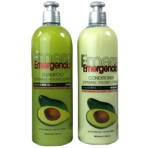 Vista 3 de CROM Toque Magico Emergencia Set 4-pack de champú de aguacate, enjuague, tratamiento, sin enjuague