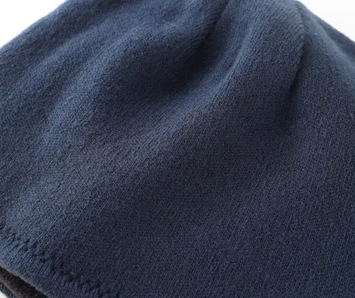 Vista 4 de Connectyle Hombres Fleece Reversible Beanie Hat Skully Gorras Calientes Invierno Sombreros