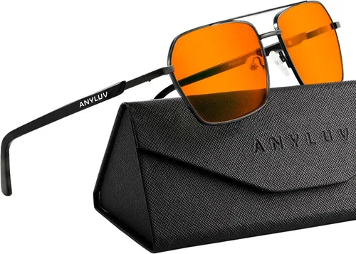 Vista 17 de ANYLUV Blue Light Glasses Men/Women, Blue Light Blocking Glasses, Computer Screen Blocker Eyes Protection Glasses