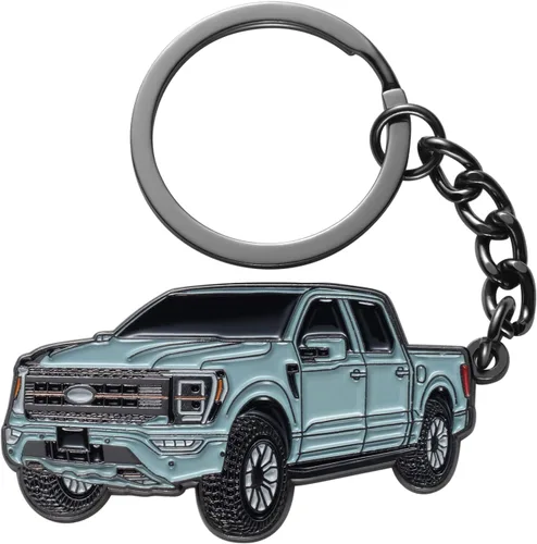 Vista 8 de Llavero F150 para Accesorios Ford F150 2023 Llavero F-150 con Funda 2022 Llavero de Camión Juguete de Metal Accesorios en Anillo de Llave Negro