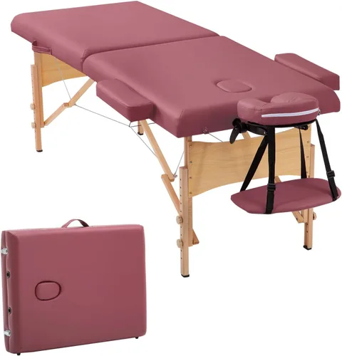 Vista 10 de PayLessHere Cama de Masaje Portátil Mesa de Masaje de 24 pulgadas de Ancho Cama de Pestañas 2 Plegable Altura Ajustable Mesa de Spa con Bolsa No