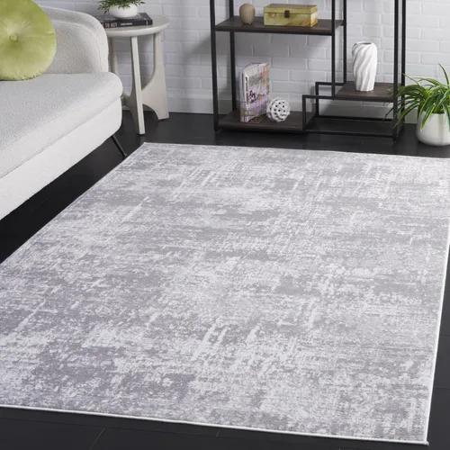 Vista 13 de SAFAVIEH Amelia Collection ALA700A - Alfombra decorativa de 2'2" x 4', diseño moderno abstracto, color marfil y azul, no desprende pelusa y de fácil