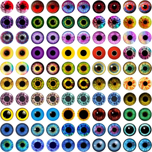 Vista 7 de Cabujón de cristal surtido de ojos de dragón para hacer muñecas de arcilla, esculturas, accesorios para manualidades, hallazgos de bricolaje Ovalado