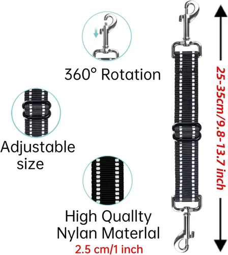 Vista 5 de Clip de seguridad para perro, clip de seguridad para collar de punta, 2 piezas de clip de seguridad para collar de perro, clip de seguridad