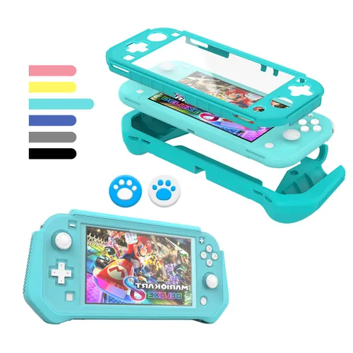 Vista 11 de FIWWAT Switch Lite - Funda protectora para Nintendo Switch Lite, compatible con Nintendo Lite, protector de pantalla, funda de agarre de mano
