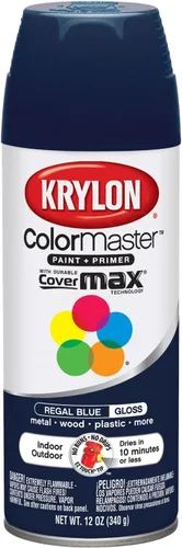 Vista 31 de Krylon K05160202 ColorMaster Pintura + imprimación, plana, negro, 12 onzas
