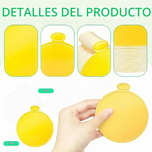 Vista 3 de 50 piezas de mini tablas de pastel, 8,9 cm, doradas, redondas, base circular de cartón para pastel, mini tabla circular de postre, pequeñas placas