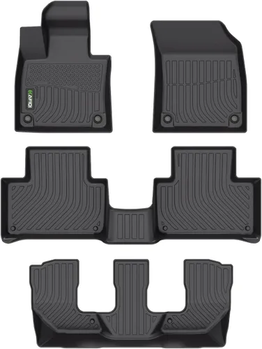 Vista 14 de HAFIDI® Juego de alfombrillas y forro de carga para Kia EV9 2024 2025 2026 (no apto para sillas de relajación), protección para todo tipo de clima
