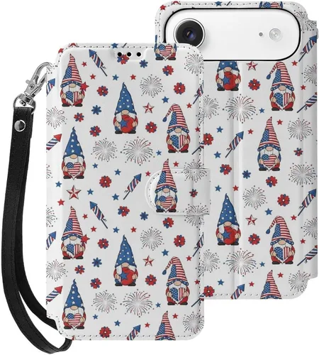 Vista 37 de SWEET TANG Funda protectora para iPhone 17, con tarjetero y tarjetero Patrón 828
