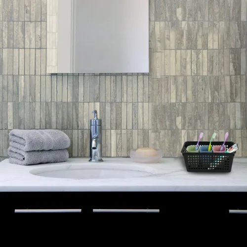 Vista 6 de Begale Bandejas de almacenamiento de plástico para cocina, organizador de baño, juego de 6