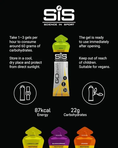 Vista 4 de Science in Sport - Paquete de variedad de gel energético de 60 ml - Pack de 7