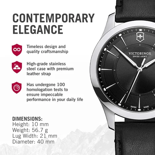 Vista 2 de Victorinox Alliance - Analog Quartz Watch for Men - Timeless Wristwatch