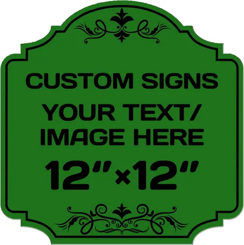 Vista 43 de Letreros metálicos personalizados de aluminio resistentes a la intemperie, texto e imagen personalizados, varios tamaños, peligro, jardín, puerta