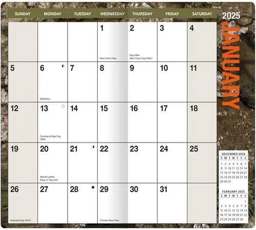 Vista 2 de TURNER LICENSING Realtree 2025 - Planificador de dos años - PF (25998161228)