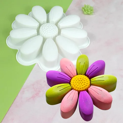 Vista 7 de mostsom Moldes de Chocolate de Girasol para Hacer en Casa (DIY), Moldes de Silicona para Dulces, Bandejas Antiadherentes para Hornear Galletas