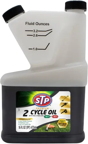 Vista 8 de Aceite STP Premium para 2 tiempos con estabilizador de combustible, 16 onzas líquidas