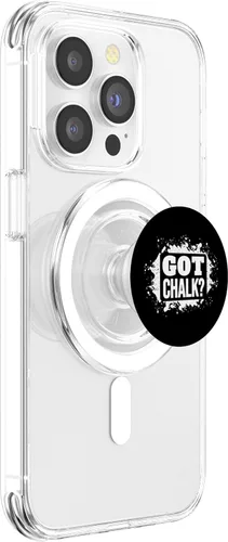 Vista 3 de Funny Rock Climbing Bouldering Weightlifter Got Chalk? Gym PopSockets MagSafe PopGrip for iPhone