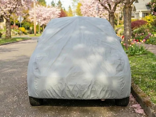 Vista 4 de CarsCover Medida personalizada para Volkswagen New Beetle, cobertor de auto con 5 capas de escudo, impermeable para VW Beetle