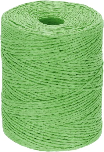 Vista 15 de PATIKIL Hilo de rafia de algodón natural de 328 yardas, cinta de papel de Negro