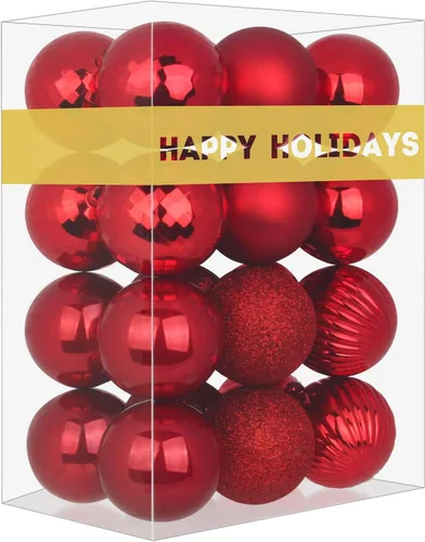 Vista 16 de Esferas pequeñas de bronce de 1.6 pulgadas para decoración del árbol de Navidad, adornos inastillables para cumpleaños, Halloween, vacaciones, boda