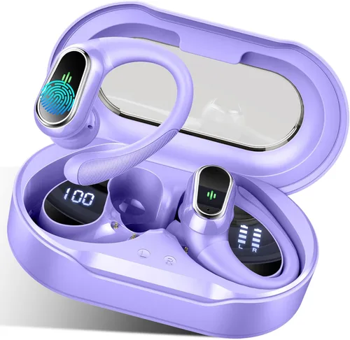Vista 15 de Auriculares inalámbricos, Bluetooth 5.4 2026 deportivos, auriculares Bluetooth con micrófono ENC con cancelación de ruido, auriculares inalámbricos