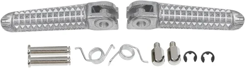 Vista 4 de XMT-MOTO Reposapiés delantero Juego de estriberas para Yamaha YZF R1 1998-2024 YZF R1S/R1M 2015-2024 YZF R6 1999-2020 YZF R6S 2003-2009 plateado