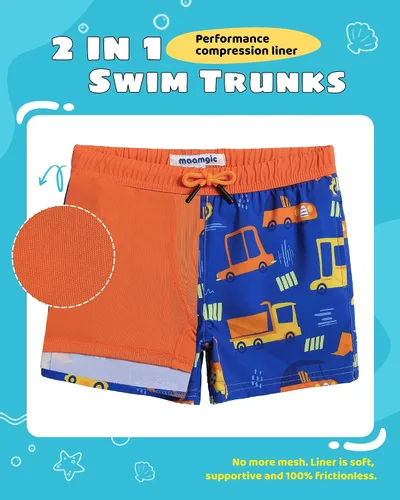 Vista 60 de maamgic Traje de baño para niños con forro de compresión elástico para niño