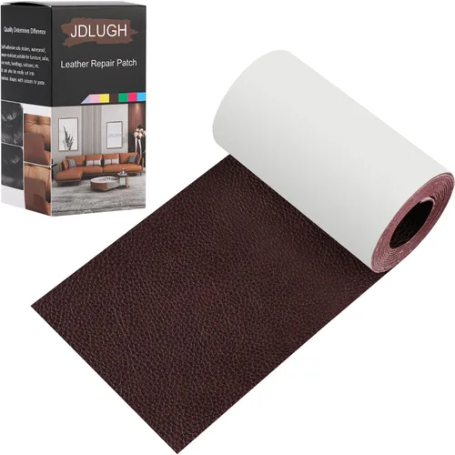 Vista 35 de JDLUGH Cinta de parche de reparación de cuero para sofá, 3.5 x 60 pulgadas, autoadhesiva para sofá, asiento de auto, silla de oficina, muebles