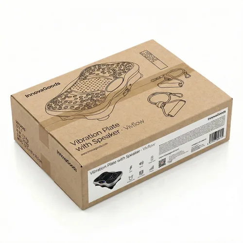 Vista 9 de Plataforma Vibratoria con Altavoz, Bandas de Resistencia y Mando a Distancia Vivflow InnovaGoods