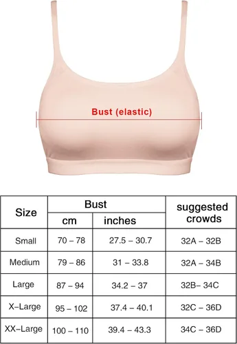 Vista 6 de Blulu Mini camisola brasier acolchado inalámbrico con correas ajustables para mujeres y niñas