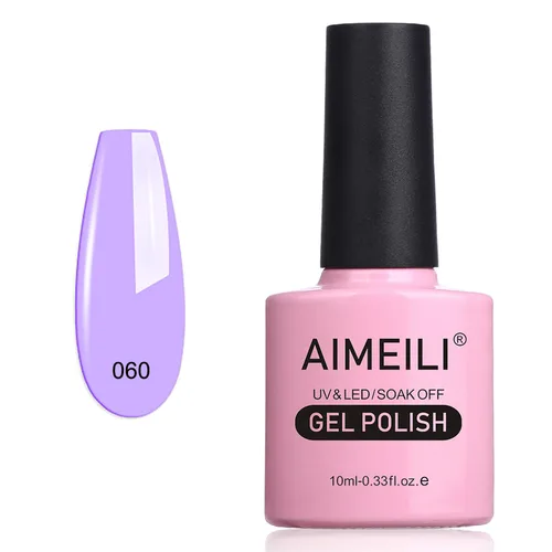 Vista 24 de AIMEILI Soak Off U V LED Esmalte de uñas de gel negro, sin hema, libre de crueldad, arte de uñas vegano, Blackpool (007) 0.3 fl oz