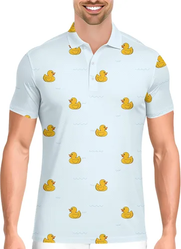 Vista 33 de PAGYMO Camisetas de golf divertidas para hombre, diseño de impresión loca Aop-polo-06361