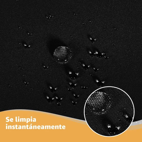 Vista 3 de Obstal Paquete de 2 manteles negros ajustables para mesas rectangulares de 4 pies, resistente al agua, lavable, tela de poliéster
