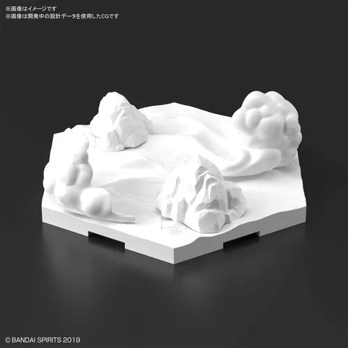Vista 3 de Bandai Hobby - Misiones de 30 minutos - #03 Personalizar Base de escena (Snowfield Ver.) 30 MM 1/144 Kit