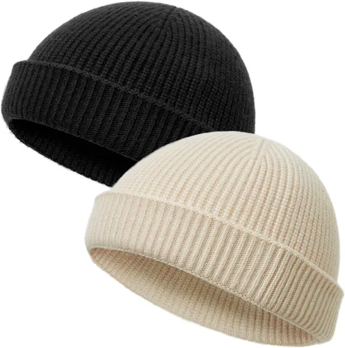 Vista 16 de vidsel Gorro de lana fina de pescador para hombres y mujeres, gorra de moda