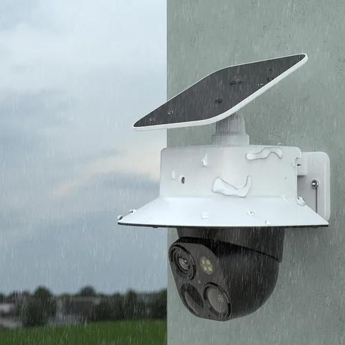 Vista 8 de Cubierta de sombra de lluvia compatible con Eufy Security SoloCam S340, cámara de seguridad solar (no compatible con SoloCam E30)