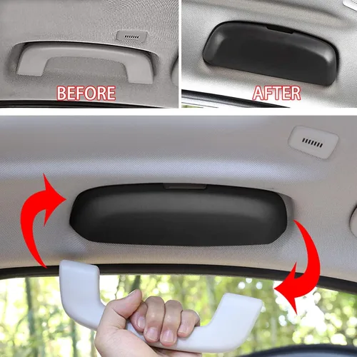 Vista 3 de Yumzeco Soporte para gafas de sol BMW, Negro (Fit : BMW F30 F31 F80 F34 F10 F11 F25/G20 G30 G31 G32 G11 G12 G01 G05 G07) BMW Sunglasses Case