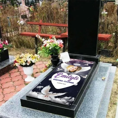 Vista 7 de Manta personalizada con foto conmemorativa con tumba, manta de cielo en memoria amorosa, manta para tumba de pérdida de familia/tumba, manta