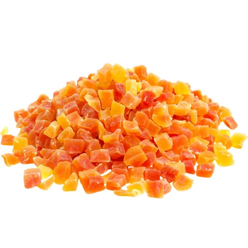 Vista 8 de Trozos de papaya seca deshidratada natural de 2 libras en bolsa, sin color añadido, Kosher, frutas secas, ideal para aperitivos, hornear, mezcla