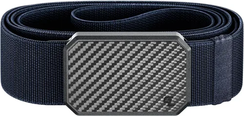 Vista 20 de Groove Life - Cinturón de nailon elástico para hombre con hebilla magnética de aluminio